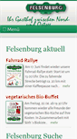 Mobile Screenshot of gaststaette-felsenburg.de