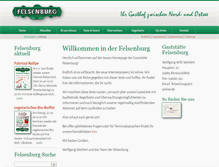 Tablet Screenshot of gaststaette-felsenburg.de